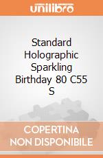 Standard Holographic Sparkling Birthday 80 C55 S gioco