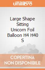 Large Shape Sitting Unicorn Foil Balloon H4 H40 S gioco