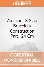Amscan: 8 Slap Bracelets Construction Part, 24 Cm gioco