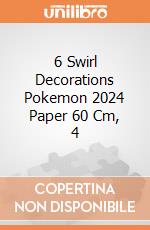 6 Swirl Decorations Pokemon 2024 Paper 60 Cm, 4 gioco