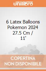 6 Latex Balloons Pokemon 2024 27.5 Cm / 11