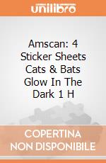 Amscan: 4 Sticker Sheets Cats & Bats Glow In The Dark 1 H giochi