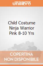 Child Costume Ninja Warrior Pink 8-10 Yrs gioco