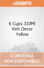 6 Cups 310Ml Vert Decor Yellow gioco