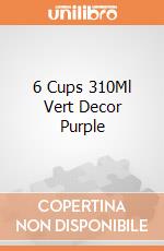 6 Cups 310Ml Vert Decor Purple gioco