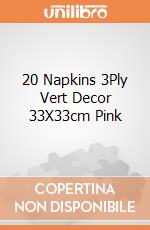 20 Napkins 3Ply Vert Decor 33X33cm Pink gioco