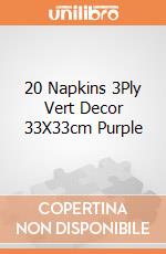 20 Napkins 3Ply Vert Decor 33X33cm Purple gioco