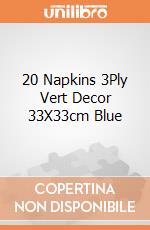 20 Napkins 3Ply Vert Decor 33X33cm Blue gioco