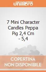 7 Mini Character Candles Peppa Pig 2,4 Cm - 5,4 gioco
