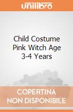Child Costume Pink Witch Age 3-4 Years gioco