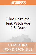 Child Costume Pink Witch Age 6-8 Years gioco