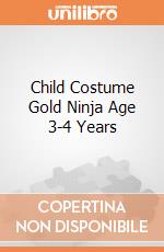 Child Costume Gold Ninja Age 3-4 Years gioco
