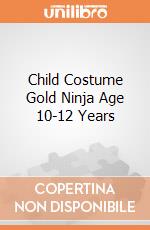 Child Costume Gold Ninja Age 10-12 Years gioco