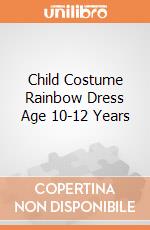 Child Costume Rainbow Dress Age 10-12 Years gioco