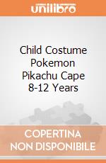 Child Costume Pokemon Pikachu Cape 8-12 Years gioco