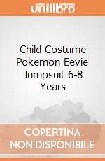 Child Costume Pokemon Eevie Jumpsuit 6-8 Years gioco