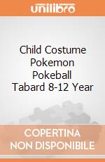 Child Costume Pokemon Pokeball Tabard 8-12 Year gioco