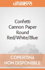 Confetti Cannon Paper Round Red/White/Blue gioco