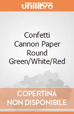 Confetti Cannon Paper Round Green/White/Red gioco