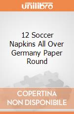12 Soccer Napkins All Over Germany Paper Round gioco