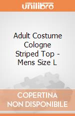Adult Costume Cologne Striped Top - Mens Size L gioco