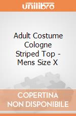 Adult Costume Cologne Striped Top - Mens Size X gioco