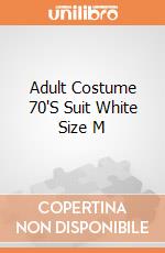 Adult Costume 70'S Suit White Size M gioco