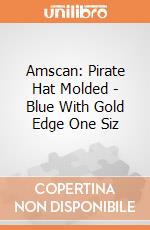 Amscan: Pirate Hat Molded - Blue With Gold Edge One Siz giochi