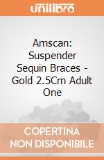 Amscan: Suspender Sequin Braces - Gold 2.5Cm Adult One giochi