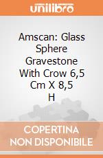 Amscan: Glass Sphere Gravestone With Crow 6,5 Cm X 8,5 H giochi