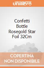Confetti Bottle Rosegold Star Foil 32Cm gioco