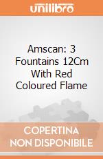 Amscan: 3 Fountains 12Cm With Red Coloured Flame giochi