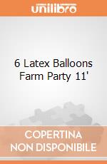 6 Latex Balloons Farm Party 11