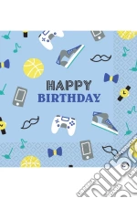16 Napkins 'Happy Birthday' Blau 33Cm X 33Cm giochi