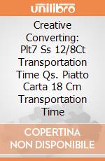 Creative Converting: Plt7 Ss 12/8Ct Transportation Time Qs. Piatto Carta 18 Cm Transportation Time giochi