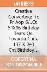 Creative Converting: Tc Pr Aop 6/1Ct 54X96 Birthday Beats Qs. Tovaglia Carta 137 X 243 Cm Birthday Beats giochi
