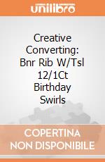 Creative Converting: Bnr Rib W/Tsl 12/1Ct Birthday Swirls giochi