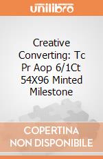 Creative Converting: Tc Pr Aop 6/1Ct 54X96 Minted Milestone giochi