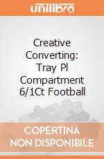Creative Converting: Tray Pl Compartment 6/1Ct Football giochi