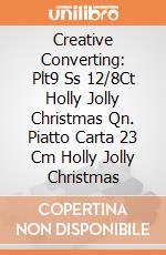 Creative Converting: Plt9 Ss 12/8Ct Holly Jolly Christmas Qn. Piatto Carta 23 Cm Holly Jolly Christmas giochi