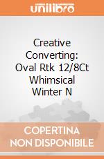 Creative Converting: Oval Rtk 12/8Ct Whimsical Winter N giochi