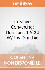 Creative Converting: Hng Fans 12/3Ct W/Tas Dino Dig giochi