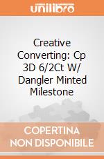 Creative Converting: Cp 3D 6/2Ct W/ Dangler Minted Milestone giochi