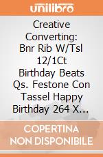 Creative Converting: Bnr Rib W/Tsl 12/1Ct Birthday Beats Qs. Festone Con Tassel Happy Birthday 264 X 20 Cm Birthday Beats giochi