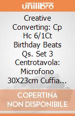 Creative Converting: Cp Hc 6/1Ct Birthday Beats Qs. Set 3 Centrotavola: Microfono 30X23cm Cuffia 17X18 Cm Disco Ball 17 Cm B.Beats giochi
