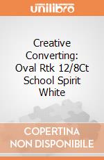 Creative Converting: Oval Rtk 12/8Ct School Spirit White giochi