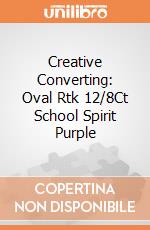 Creative Converting: Oval Rtk 12/8Ct School Spirit Purple giochi