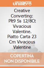 Creative Converting: Plt9 Ss 12/8Ct Vivacious Valentine. Piatto Carta 23 Cm Vivacious Valentine giochi