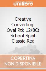 Creative Converting: Oval Rtk 12/8Ct School Spirit Classic Red giochi