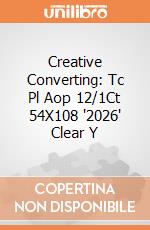 Creative Converting: Tc Pl Aop 12/1Ct 54X108 '2026' Clear Y giochi